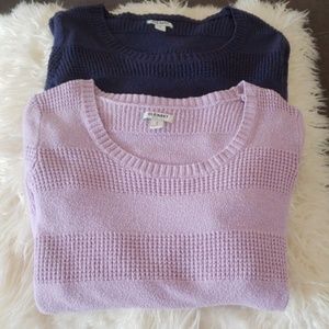 2 Scoop-Neck Sweaters